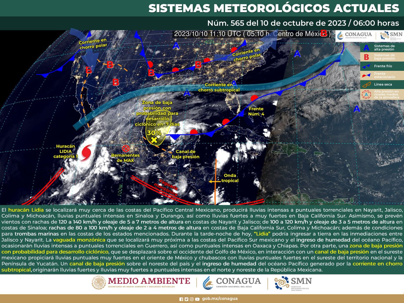 Persistirán las lluvias en gran parte del estado, así como evento de norte en el Istmo y Golfo de Tehuantepec Persistirán las lluvias en gran parte del estado, así como evento de norte en el Istmo y Golfo de Tehuantepec