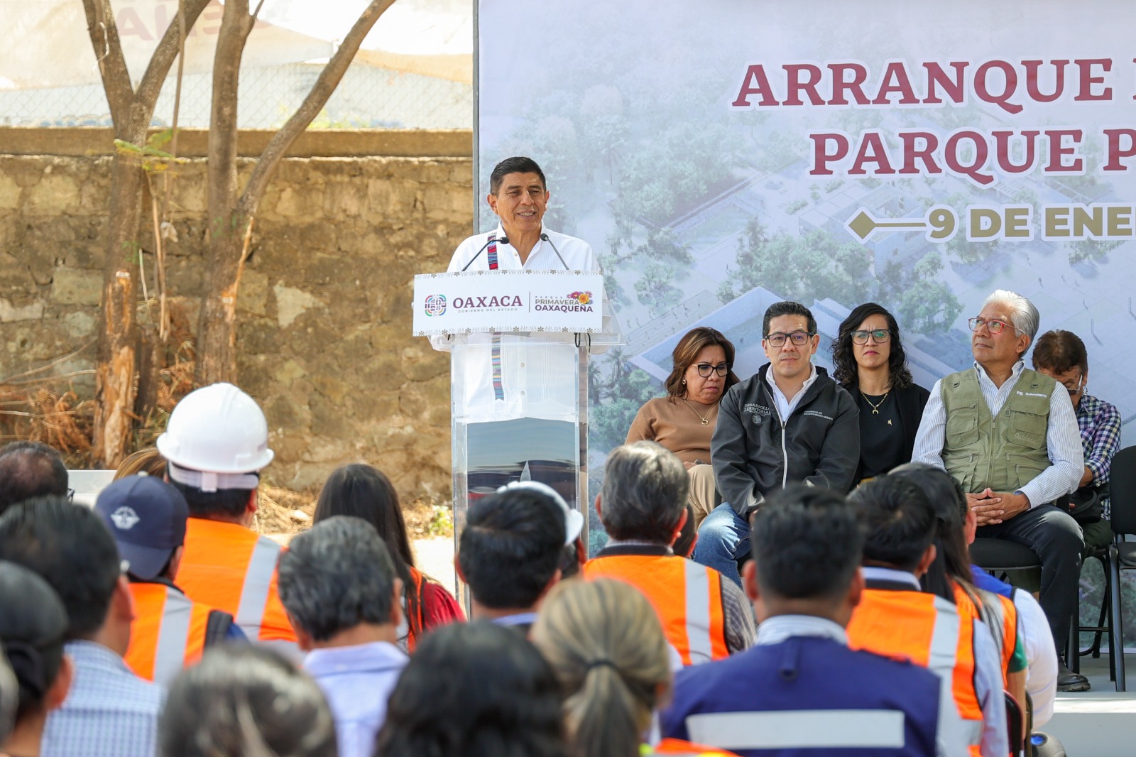 Gobierno de Oaxaca inicia trabajos de construcción del Parque Primavera