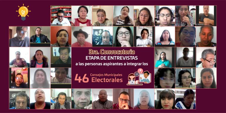 Entrevista IEEPCO a aspirantes de la tercera convocatoria para integrar los Consejos Municipales