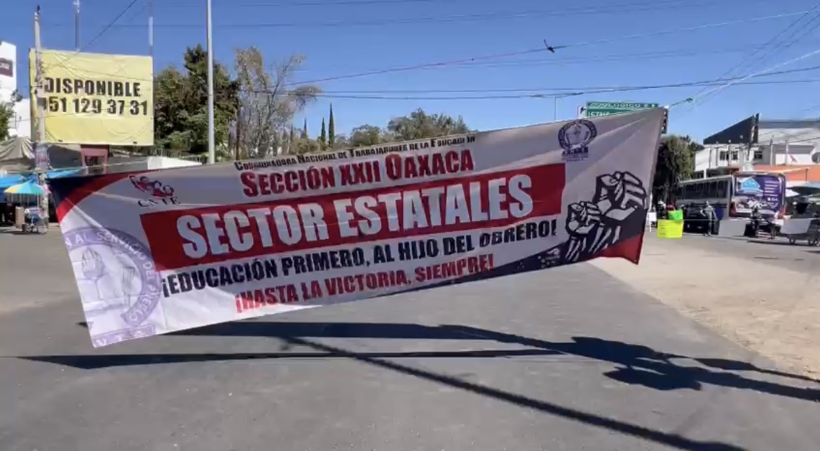 Ante visita de AMLO CNTE se moviliza en Oaxaca