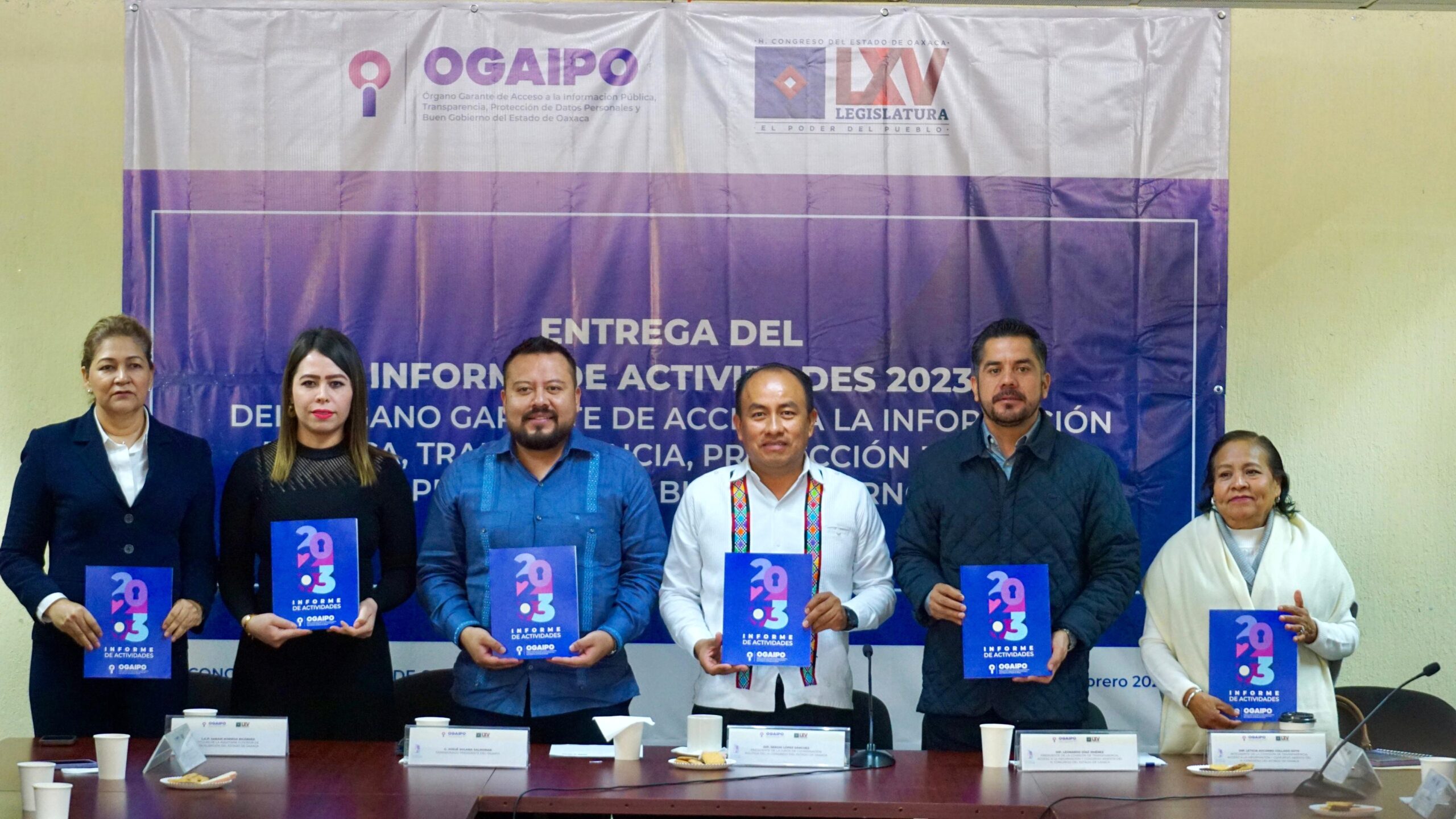 Recibe Congreso informe de actividades 2023 del OGAIPO Recibe Congreso informe de actividades 2023 del OGAIPO