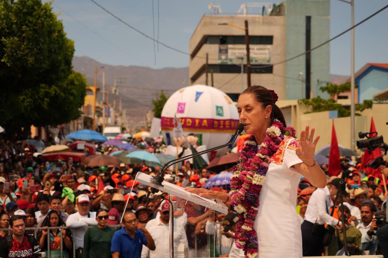 No vamos a dejar solo a Oaxaca, vamos a poner nuestro corazón y todo el empeño: Claudia Sheimbaum