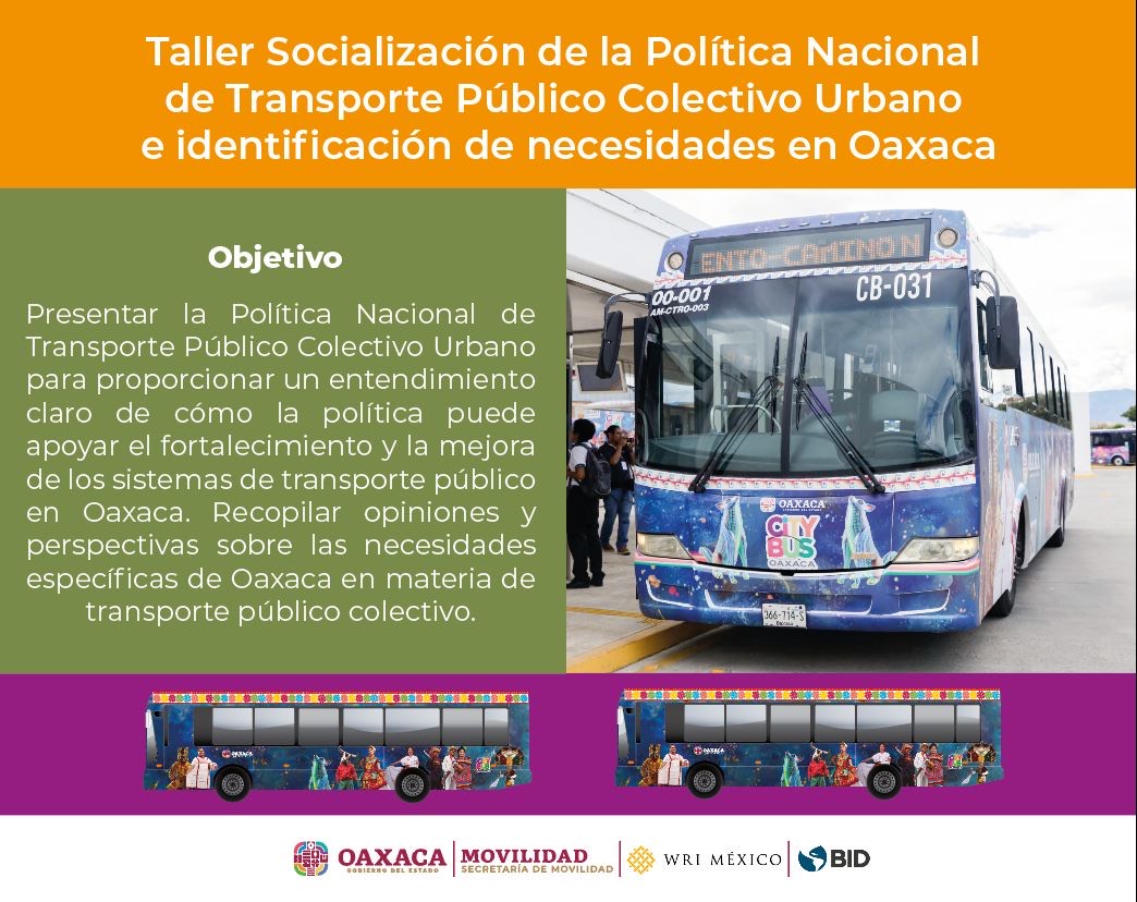 Socializan en Oaxaca política en materia de transporte público