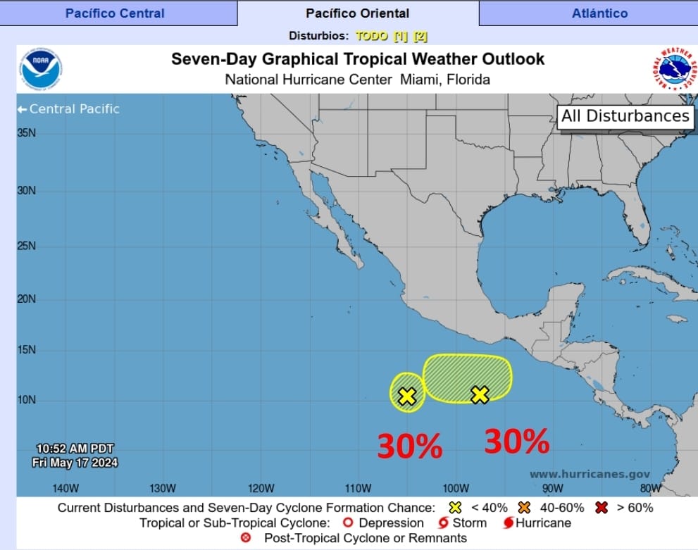 Se desvanece tormenta de las costas de Oaxaca