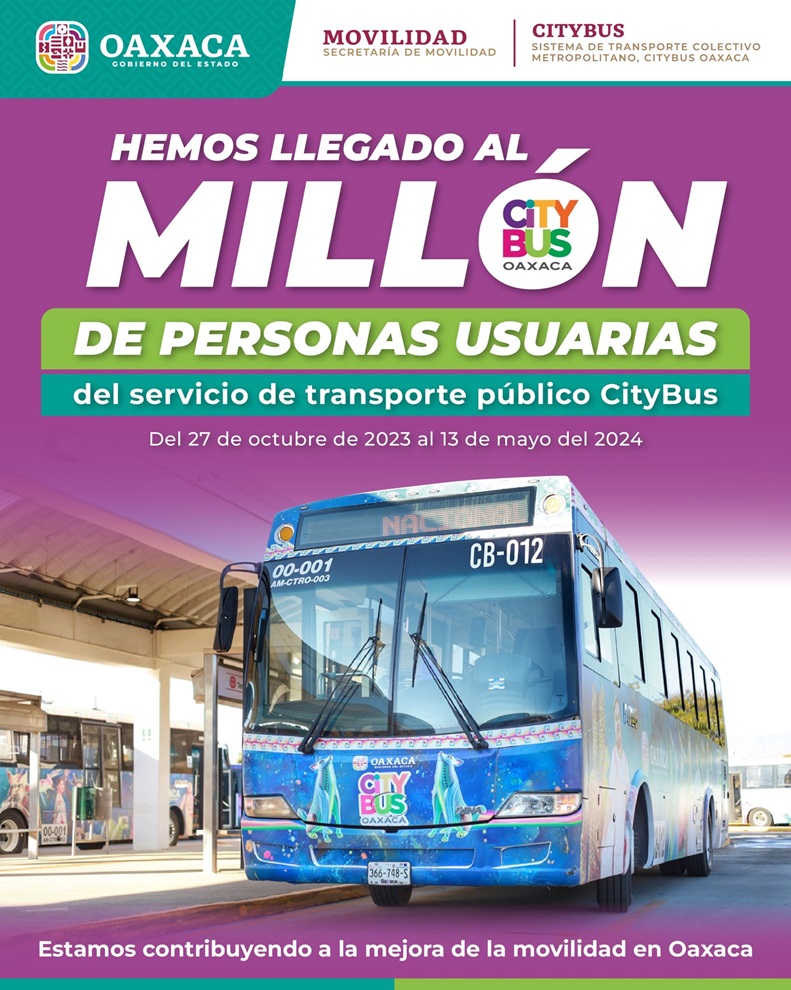 Mejora Citybus movilidad en la capital del estado, en 200 días mas de un millón usuarios han abordado las unidades.