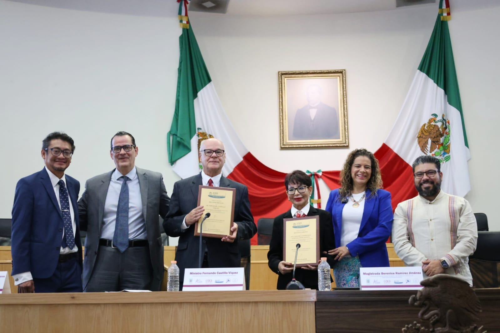 Reconocen Poder Judicial de Oaxaca y la Academia Mexicana de Derecho trayectoria de destacados juristas