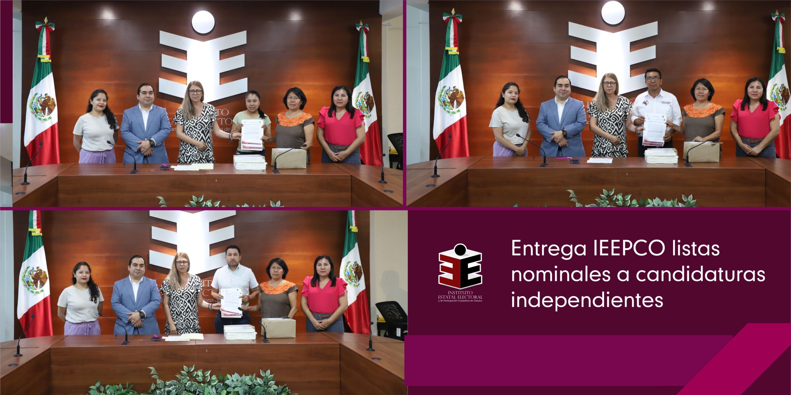 Entrega IEEPCO listas nominales a candidaturas independientes