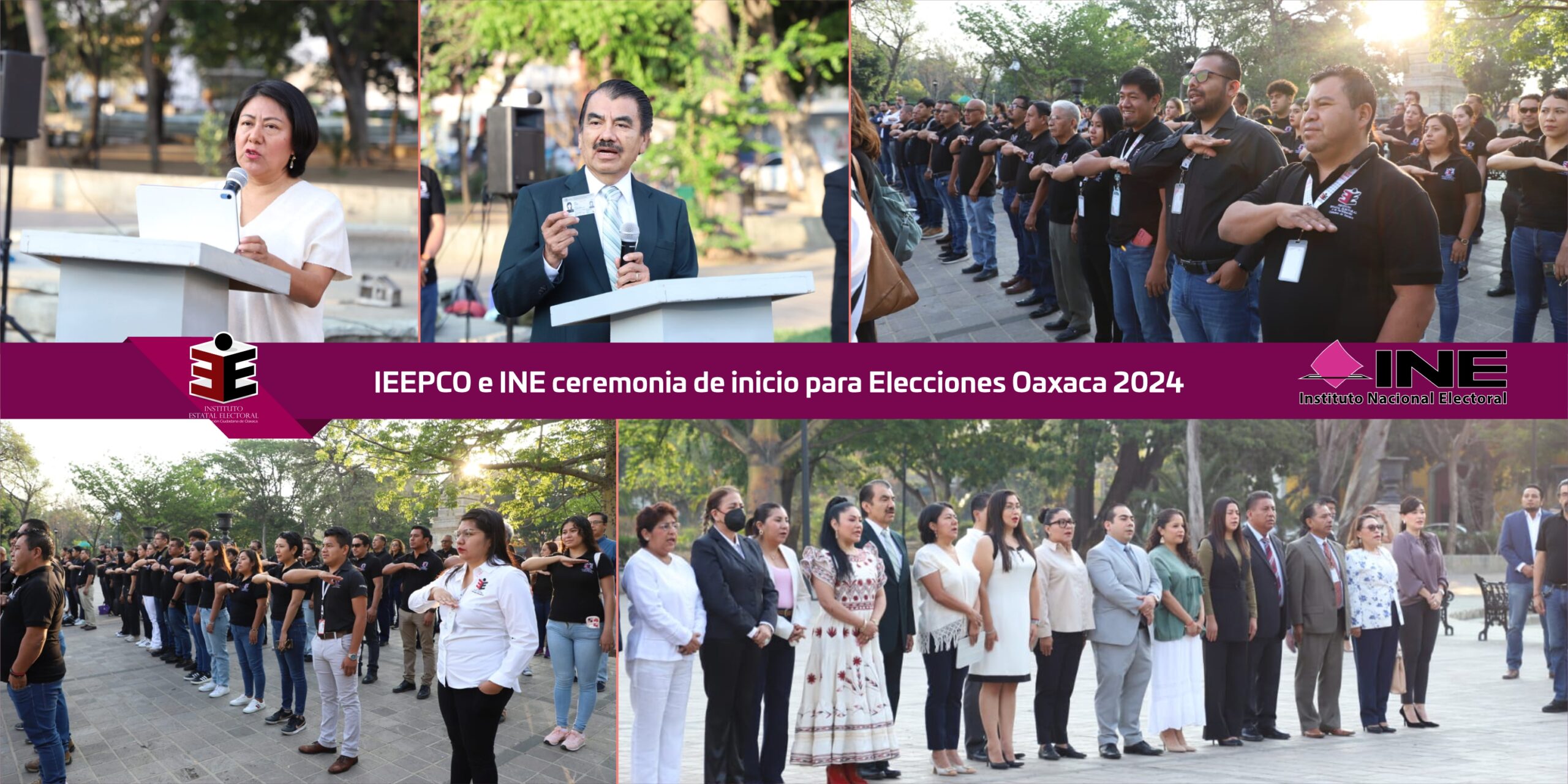 Realiza IEEPCO e INE ceremonia de inicio para Elecciones Oaxaca 2024