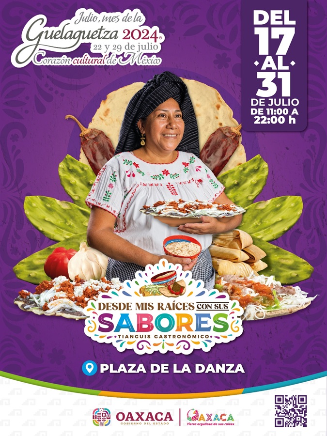 Realizarán tianguis gastronómico “Desde mis raíces con sus sabores” en la Plaza de la Danza