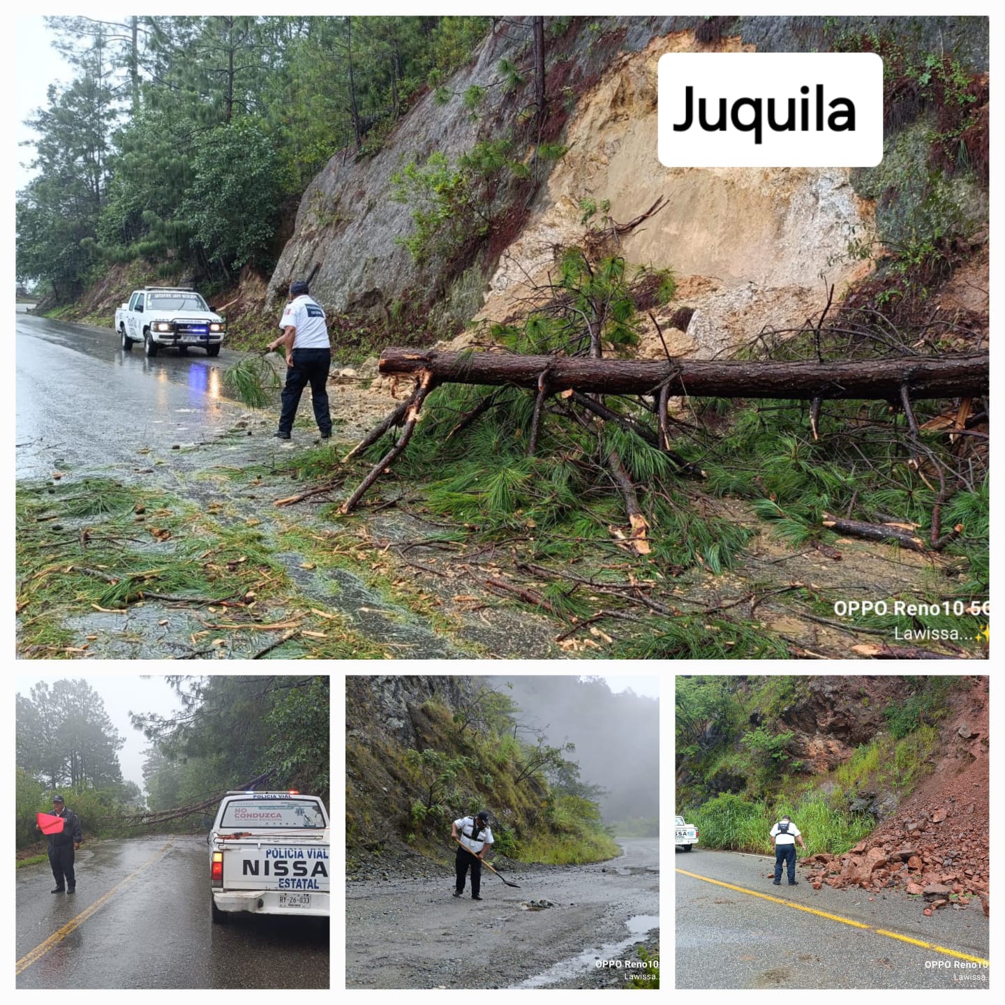 Saldo blanco, con afectaciones menores a infraestructura carretera deja John a su paso por Oaxaca