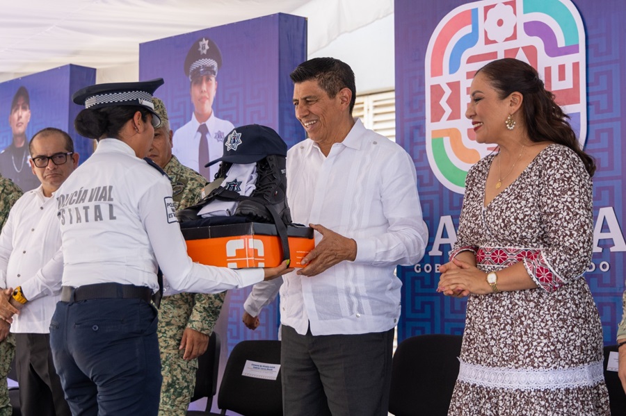 Como nunca antes, respalda Gobierno de Oaxaca a las corporaciones de seguridad