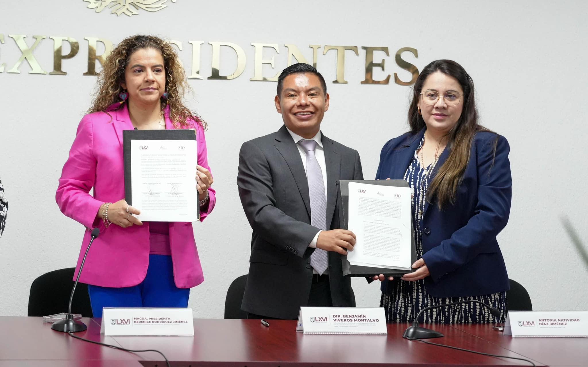 Suscriben Congreso de Oaxaca y Poder Judicial convenio de colaboración interinstitucional