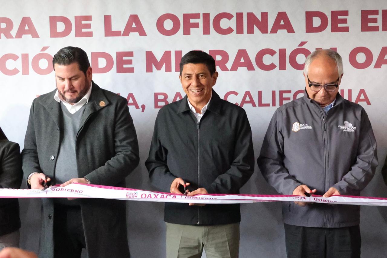 Inaugura Salomón Jara oficina de enlace para migrantes oaxaqueños en Tijuana