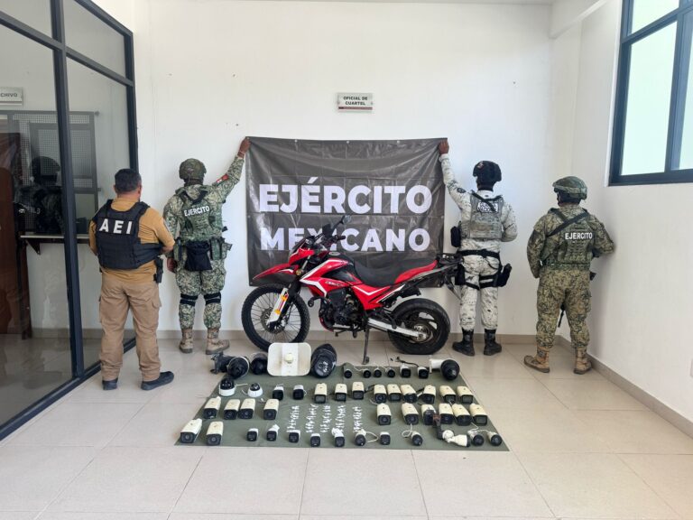 Desarticulan red de cámaras de vigilancia ilegal durante el operativo conjunto entre Fiscalía de Oaxaca, DEFENSA y Guardia Nacional, acciones realizadas en la Costa