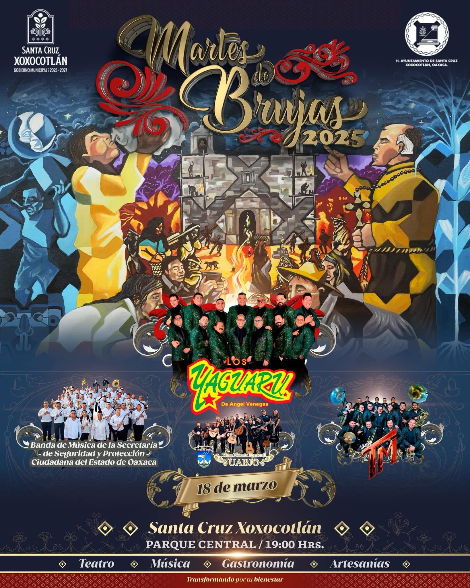 Los Yaguaru y sus cumbias harán vibrar el segundo Martes de Brujas en Xoxocotlán