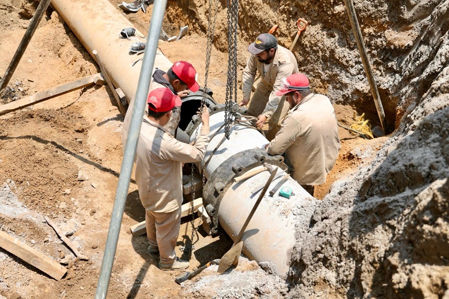 Concluye Soapa reparación de infraestructura hidráulica dañada por reblandecimiento del suelo