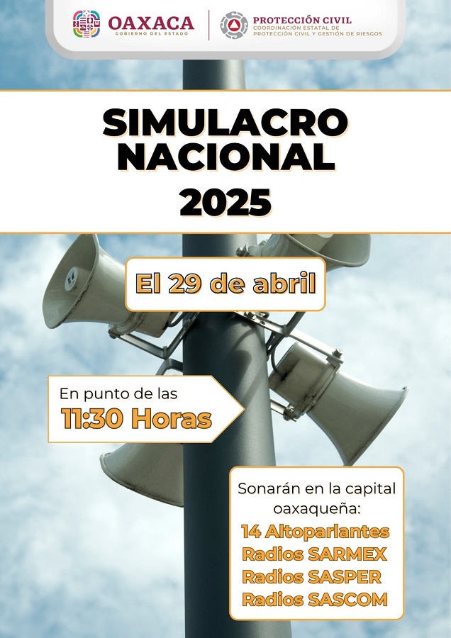 Convoca Protección Civil al Primer Simulacro Nacional 2025 Convoca Protección Civil al Primer Simulacro Nacional 2025