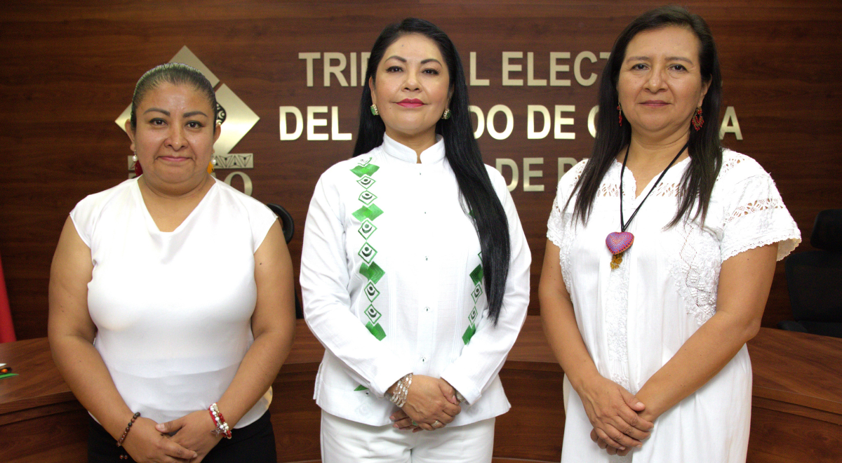 Queda formalmente integrado el Pleno del TEEO por tres mujeres Queda formalmente integrado el Pleno del TEEO por tres mujeres