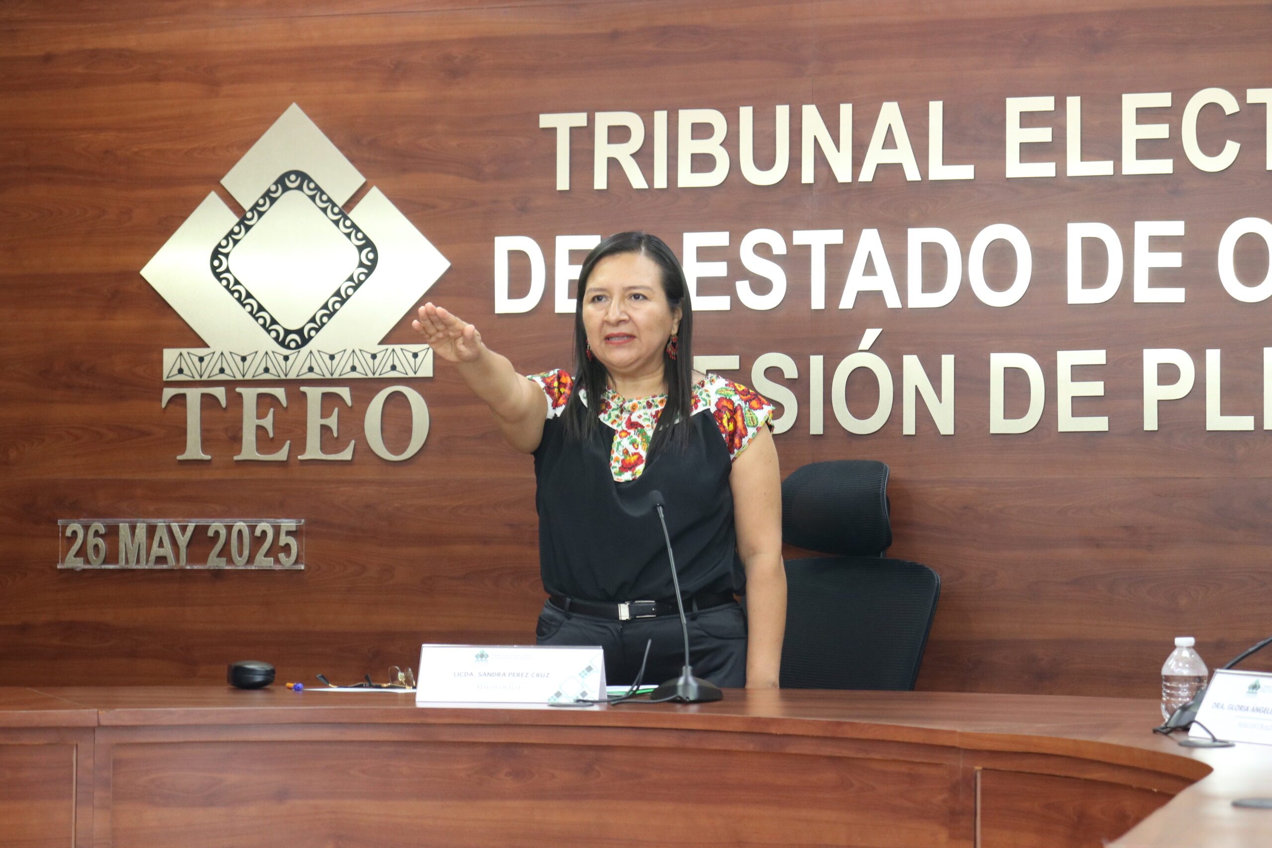 Designa Pleno del TEEO a Sandra Pérez Cruz como magistrada presidenta para el periodo 2025-2027 Designa Pleno del TEEO a Sandra Pérez Cruz como magistrada presidenta para el periodo 2025-2027