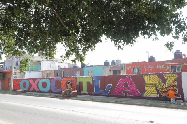 Mural con identidad: embellecen Boulevard Nuu nita nuu yoo en Xoxocotlán