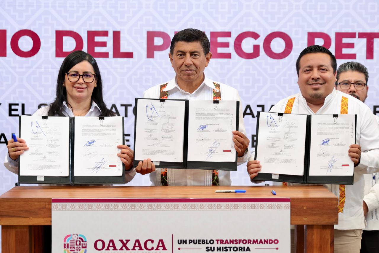 Dignifica Gobierno de Oaxaca condiciones laborales de la base trabajadora del STPEIDCEO