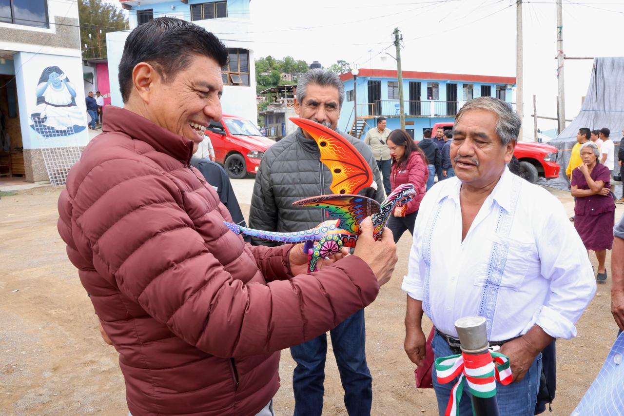 Transforma Salomón Jara a San Pedro Cajonos con obra pública y apoyos productivos Transforma Salomón Jara a San Pedro Cajonos con obra pública y apoyos productivos