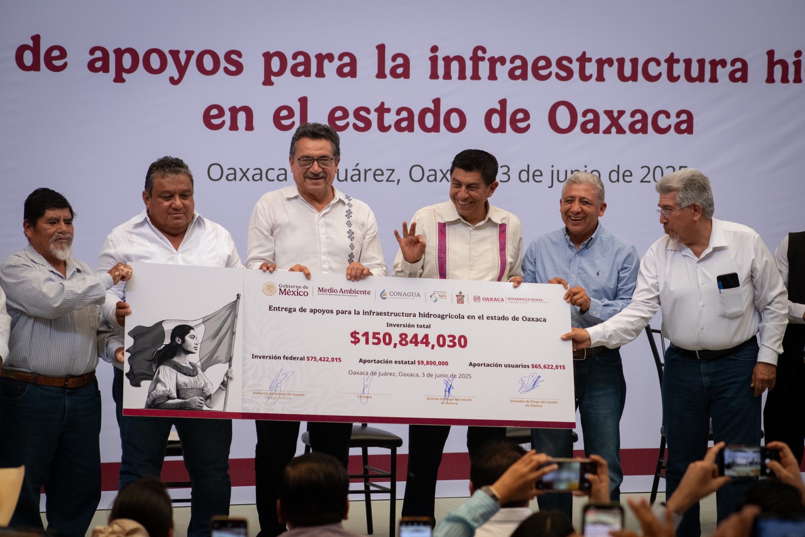 Modernizarán sociedad, gobiernos de Oaxaca y México infraestructura hidroagrícola con más de 150 mdp Modernizarán sociedad, gobiernos de Oaxaca y México infraestructura hidroagrícola con más de 150 mdp