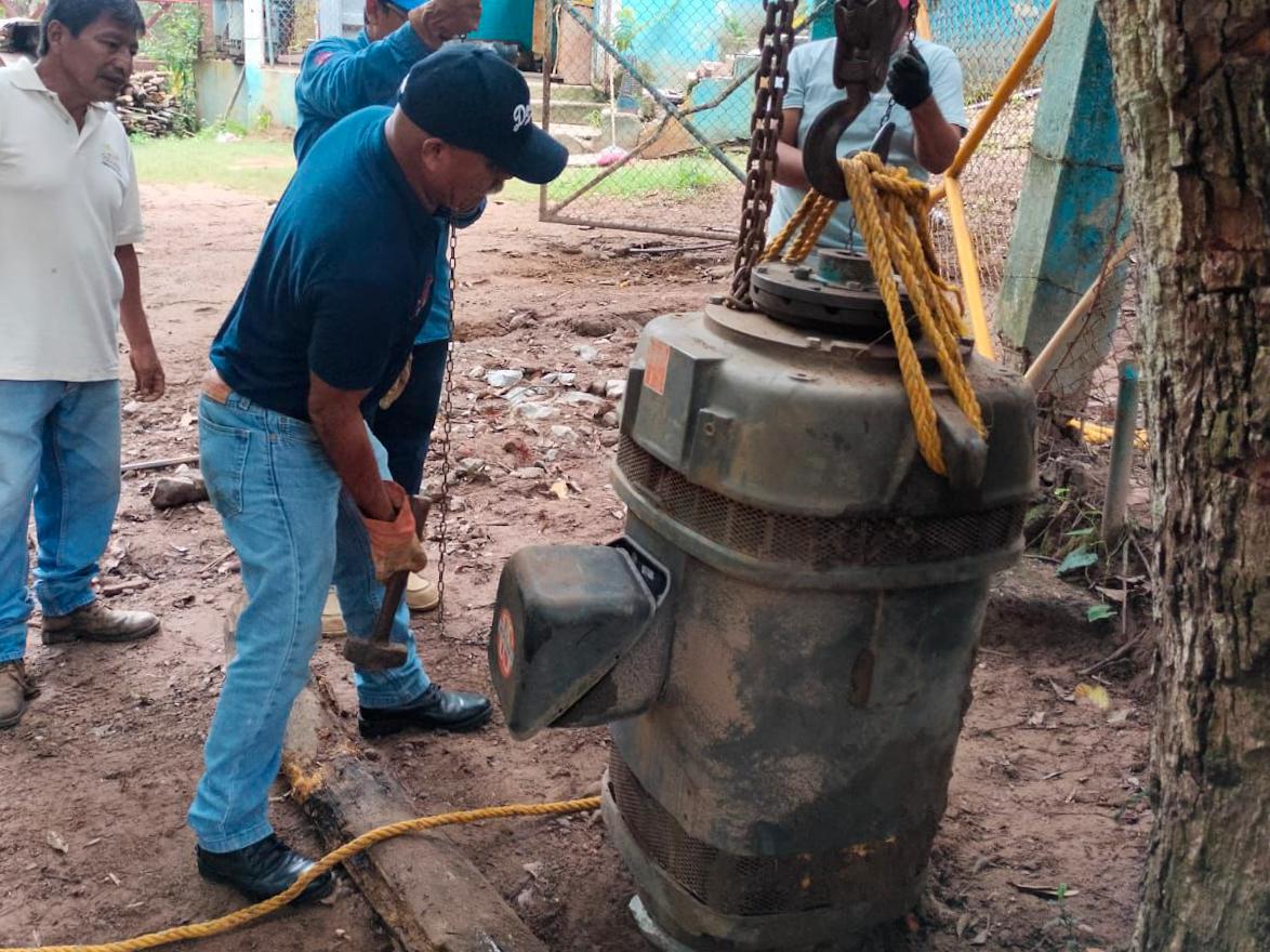 Rehabilita Ceabien infraestructura de Matías Romero para restablecer servicio de agua