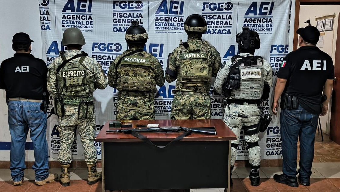 Detiene FGEO a una persona durante cateos realizados en el Istmo de Tehuantepec: aseguran drogas, armas de fuego y cartuchos útiles Detiene FGEO a una persona durante cateos realizados en el Istmo de Tehuantepec: aseguran drogas, armas de fuego y cartuchos útiles