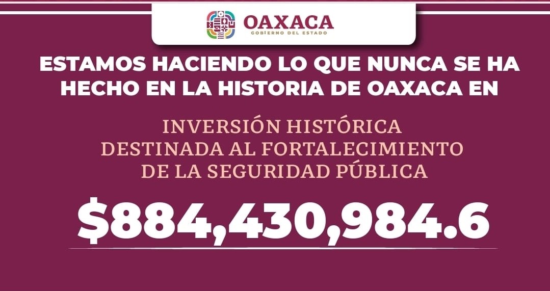 Con el Gobierno de Salomón Jara, Oaxaca recibe inversión histórica en materia de seguridad