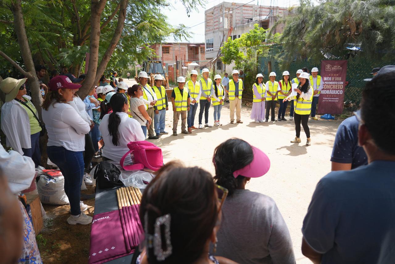 Por calles firmes y familias seguras, arranca Nancy Benítez obras en 3 colonias más