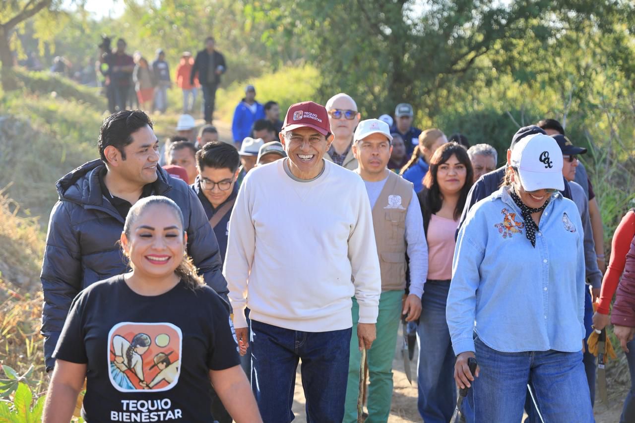 Continúa Salomón Jara rescate del Río Atoyac con Mega Tequio de Limpieza en San Lorenzo Cacaotepec y Oaxaca de Juárez•