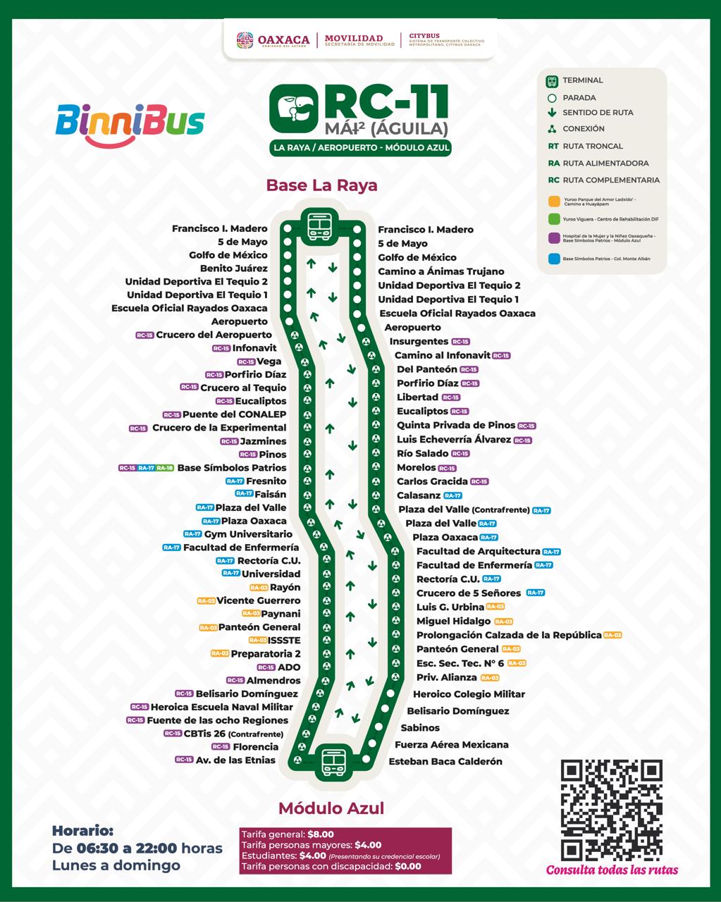 Este 17 de noviembre entran en operación tres nuevas rutas de BinniBus