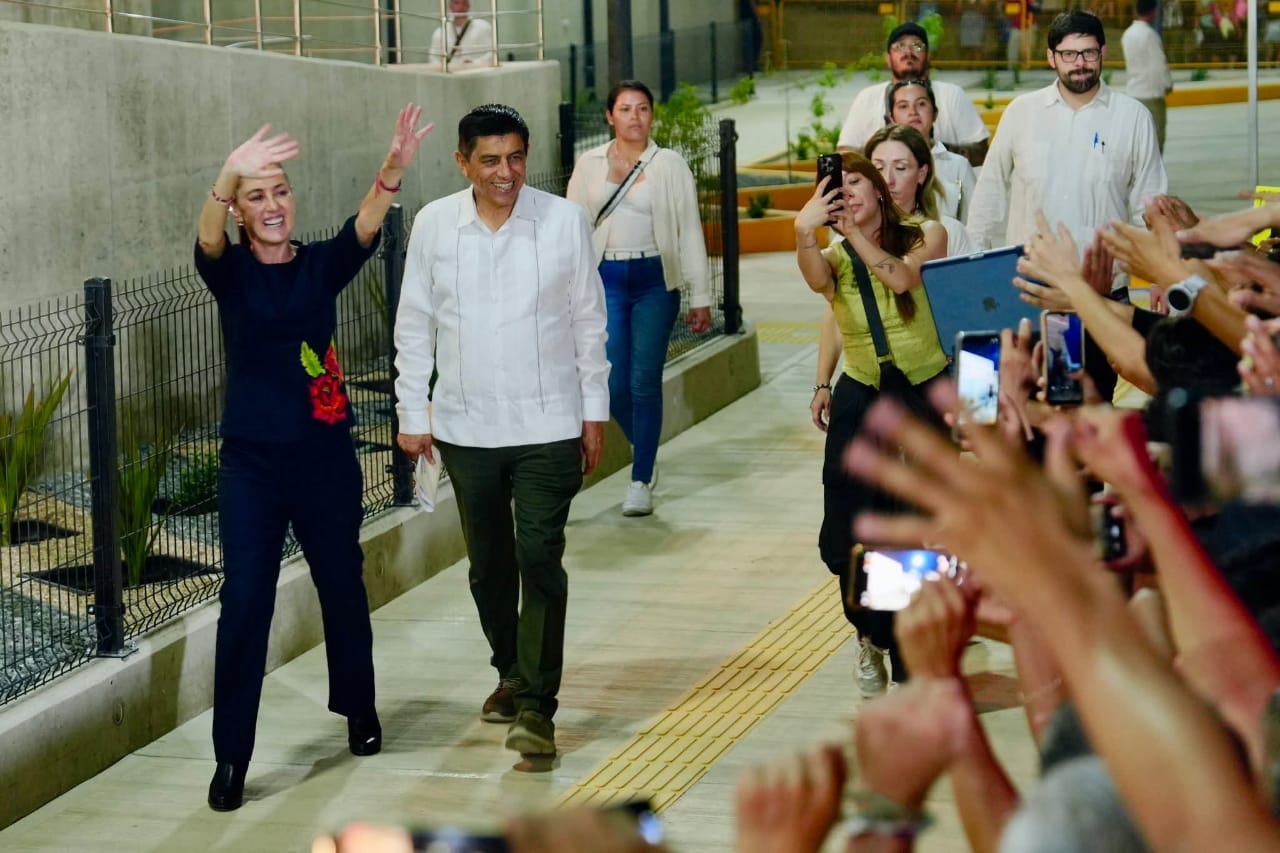 Inauguran Claudia Sheinbaum y Salomón Jara Línea K del Tren Interoceánico que transforma la movilidad entre Oaxaca y Chiapas