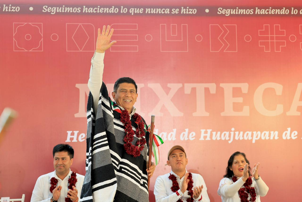 AFIRMA EL GOBERNADOR SALOMÓN JARA QUE YA SE PAGÓ LA DEUDA  HISTÓRICA CON LA MIXTECA, PORQUE LA REGIÓN YA ES EL NUEVO POLO DE DESARROLLO DEL SUR