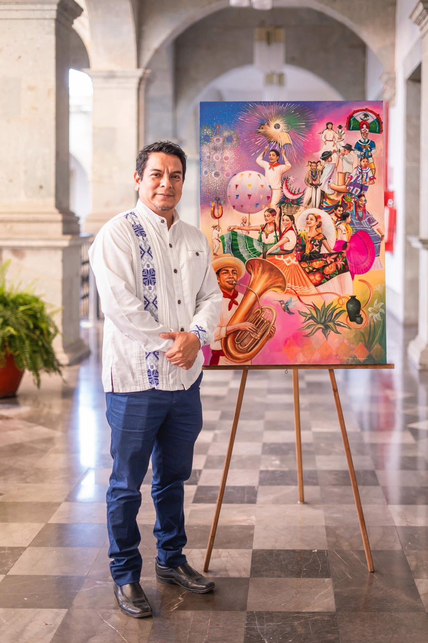 DIFUNDEN IMAGEN DE LA GUELAGUETZA 2026, FUE CREADA POR ARTISTA PLÁSTICO COSTEÑO.