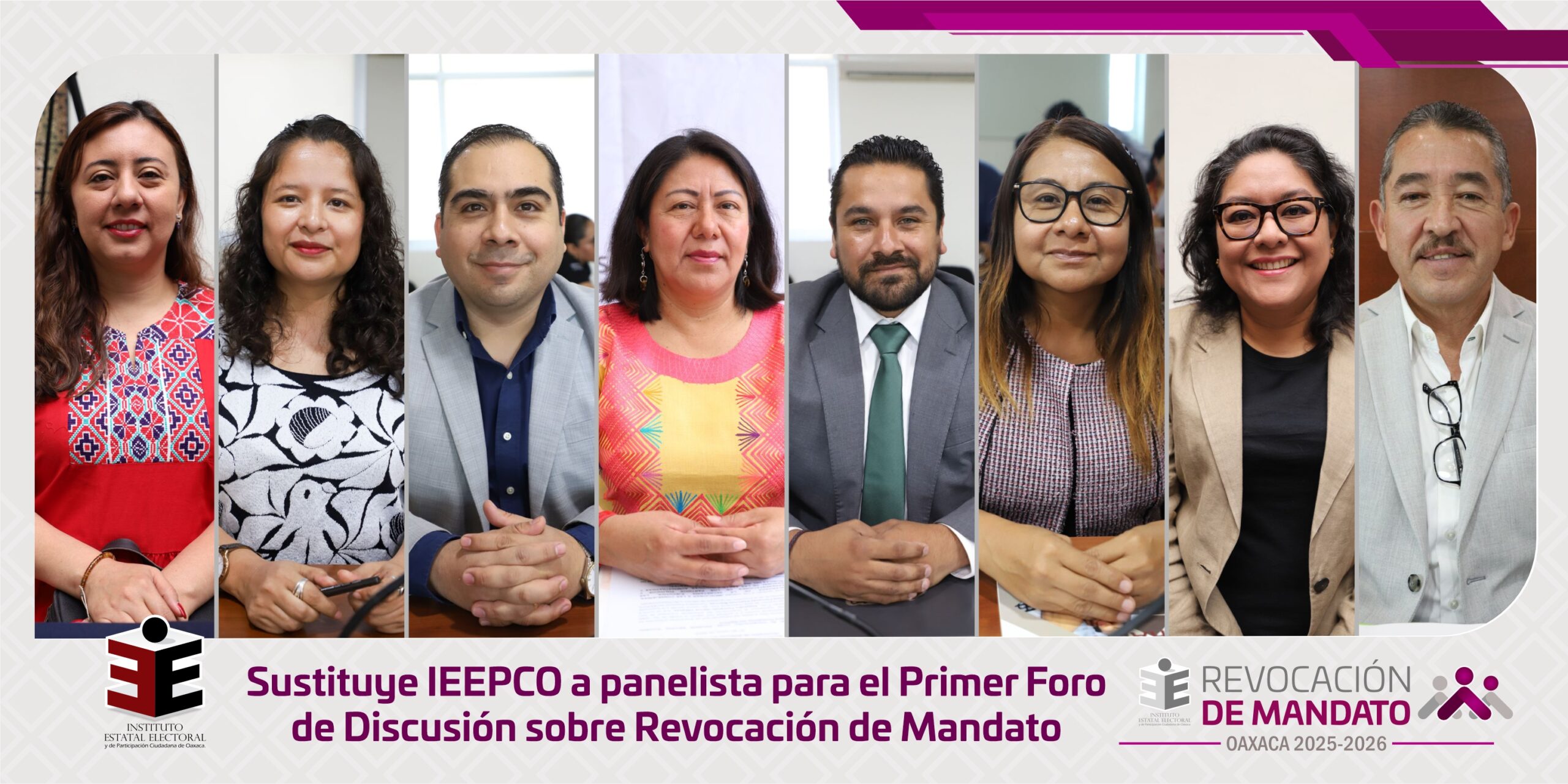 Sustituyo IEEPCO a panelista para el Primer Foro de Discusión sobre Revocación de Mandato