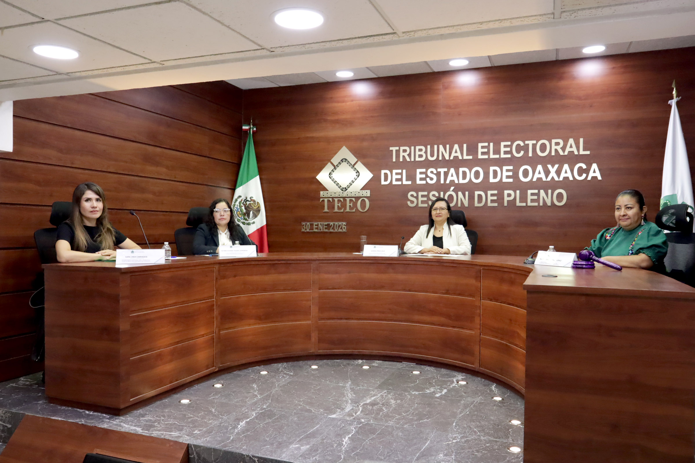 Rinde informe anual de actividades, Magistrada Presidenta del TEEO