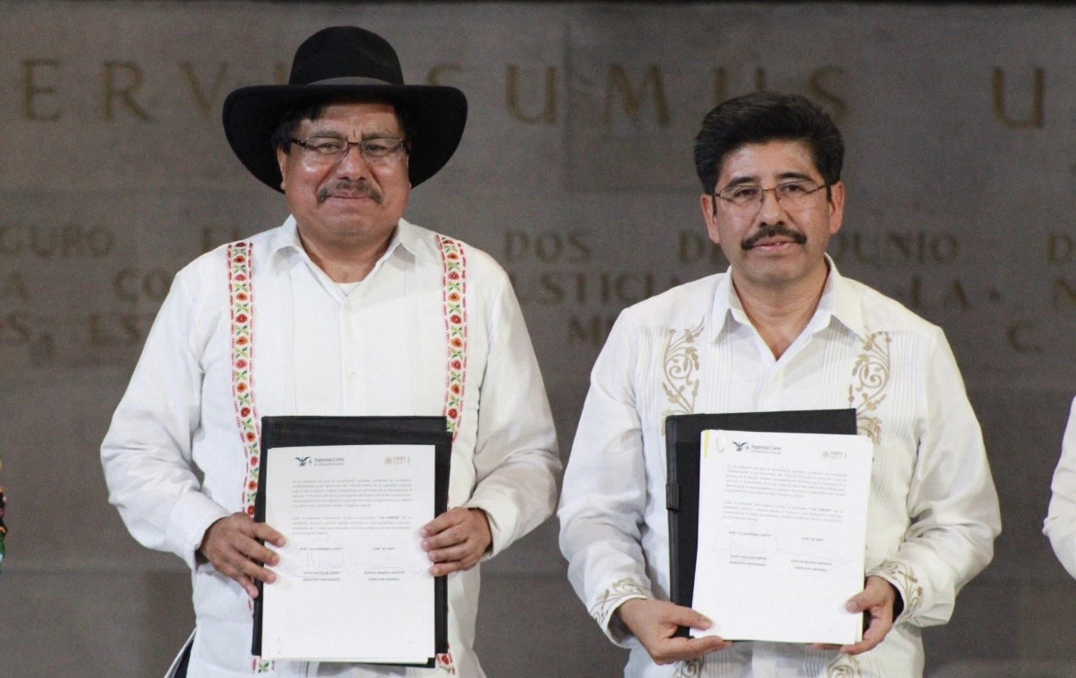 LA SUPREMA CORTE Y EL INPI FIRMAN CONVENIO PARA IMPULSAR EL ACCESO EFECTIVO A LA JUSTICIA DE LOS PUEBLOS Y COMUNIDADES INDÍGENAS Y AFROMEXICANOS