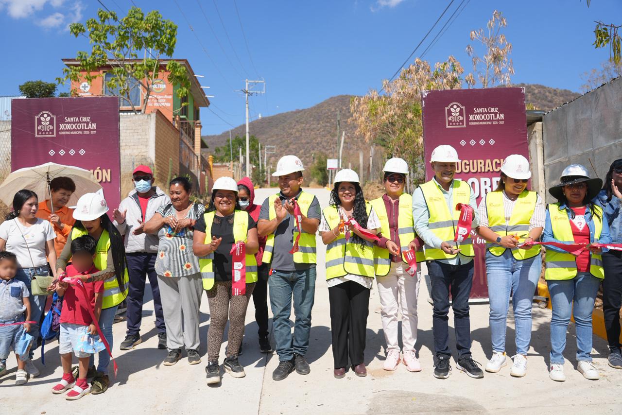 Impulsa Nancy Benítez bienestar de Xoxocotlán con nuevas obras de infraestructura