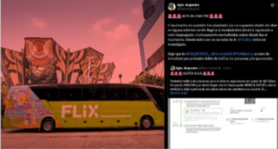 FlixBus México sin contar con seguridad en sus rutas FlixBus México sin contar con seguridad en sus rutas