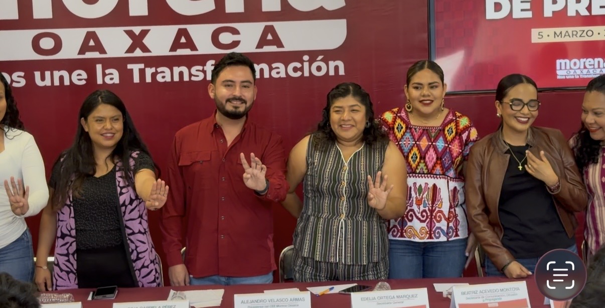 #8MEN LA VÍSPERA DEL 8M EN DIRIGENCIA ESTATAL DE MORENA EN OAXACA DESIGNA A LIDERES MUJERES EN 6 DE 8 CARGOS