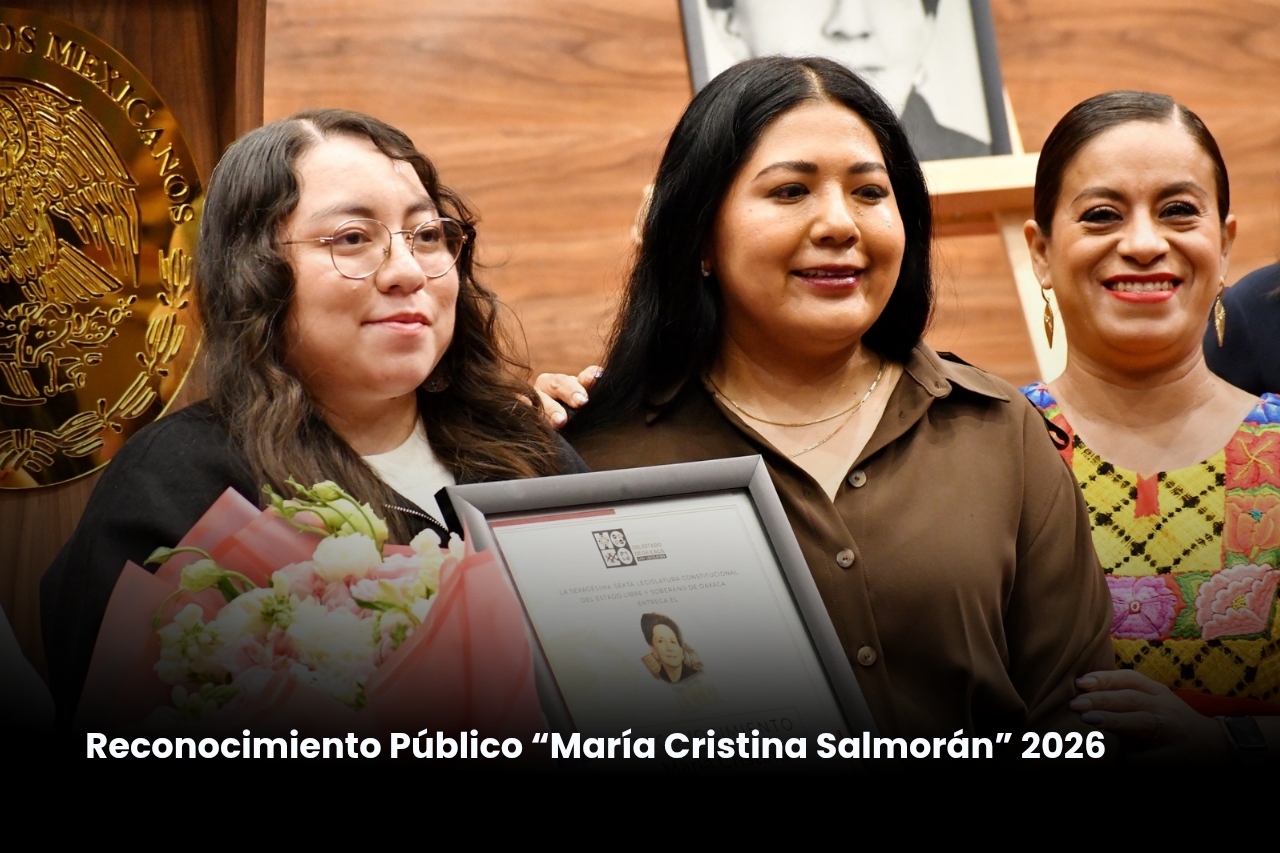 Reconoce Congreso del Estado a Mónica Ortiz Álvarez con distinción “María Cristina Salmorán”