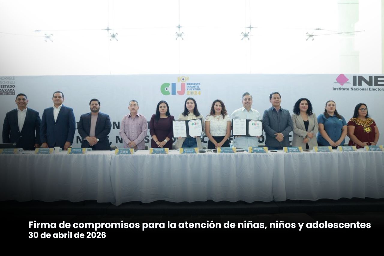 Congreso del Estado firma Agenda de Compromisos para la atención a niñas, niños y adolescentes