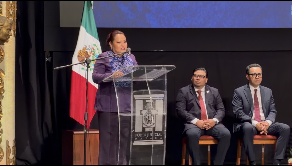Solo fortaleciendo la justicia habrá orden y paz en Mexico, presidenta del TSJo Erika Maria Rodriguez.