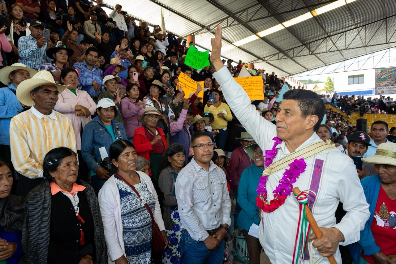Anuncian infraestructura carretera, educativa y programas alimentarios para el bienestar de San Juan Ñumí Anuncian infraestructura carretera, educativa y programas alimentarios para el bienestar de San Juan Ñumí