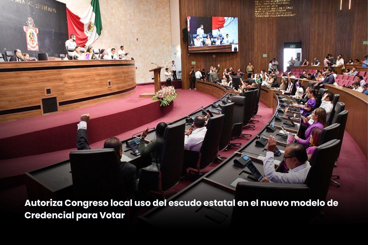 Autoriza Congreso local uso del escudo estatal en el nuevo modelo de Credencial para Votar