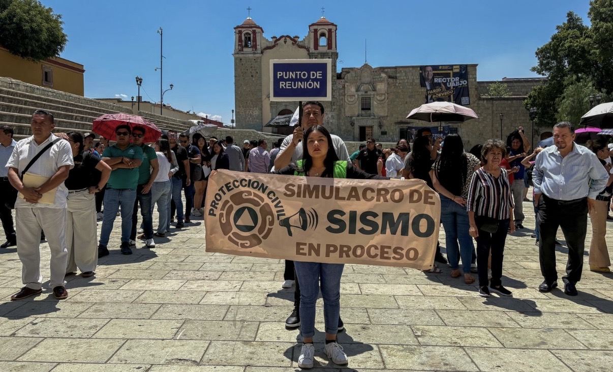 Municipio de Oaxaca de Juárez participa en el Primer Simulacro Nacional 2026