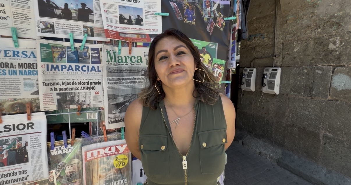 ACUSAN INTENTO DE DESPOJO Y DESALOJO DEANTIGUA CASETA DE PERIÓDICOS EN EL CENTRO DE OAXACA