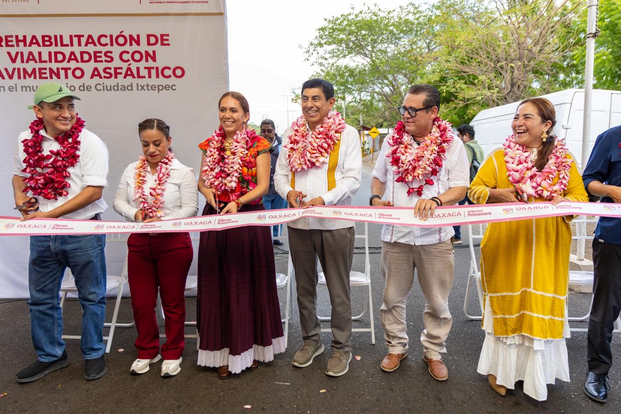 Inaugura Salomón Jara obras de infraestructura en el Istmo que impulsan la calidad de vida de las y los habitantes